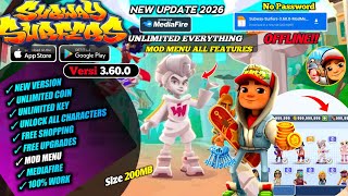 Update!! Subway Surfers Mod Apk 3.60.0 Latest Version 2026 - Unlock All Characters / Unlimited Money