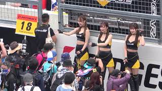 2024 SUPER GT Rd.3 SUZUKA #18 阿比留あんな 前田 星奈 安田 七奈  TEAM UPGARAGE HONEYS 決勝日ピットウォーク レースクイーン 4K