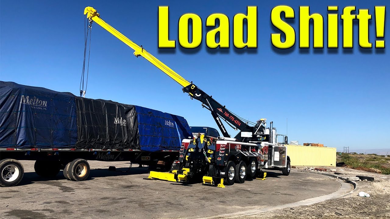 Semi's Load Shifts! Leaning Load