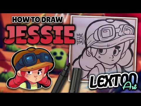 How To Draw JESSIE - Brawl Stars // LextonArt