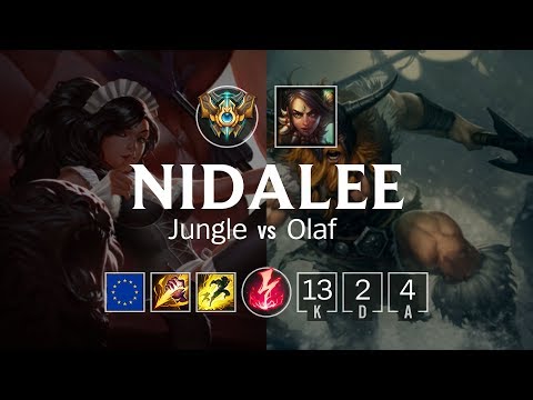 Nidalee Jungle vs Olaf - EUW Challenger Patch 8.8