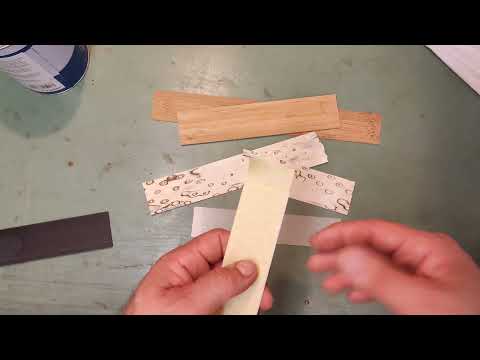 Bogenbau. Kern-Laminate vorbereiten.