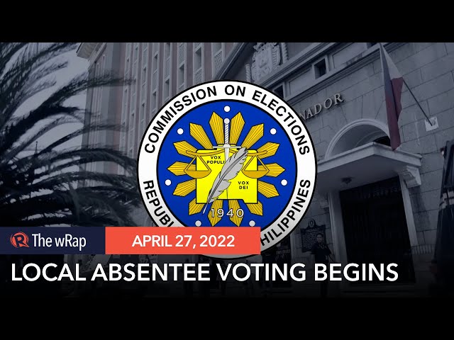 3-day local absentee voting begins for gov’t employees, security forces, media