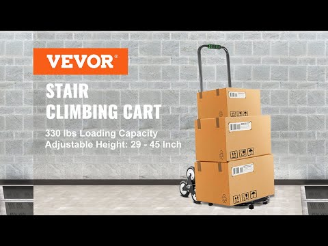 VEVOR Stair Climbing Cart 330lbs Capacity - All Terrain Heavy Duty Dolly Cart for Stairs