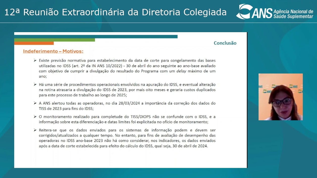 12ª Reunião Extraordinária de Diretoria Colegiada