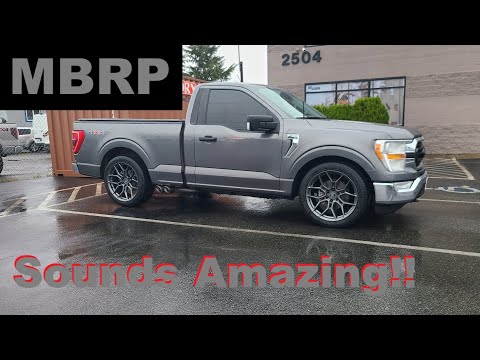 Coyote F150 MBRP Side Exit Race Exhaust Fit to a Short Bed Standard Cab!
