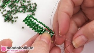 How to do fast Peyote Bead Weaving