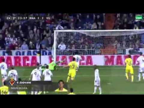 Golazo de Giovani Dos Santos al R. Madrid (08/02/2014)