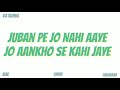 Zubaan Pe Jo Nahin Aaye Whatsapp Status Video
