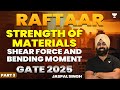 SOM - Shear Force and Bending Moment | Part - 3 | Raftaar Batch | GATE 2025 | Jaspal Singh