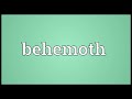 behemoth meaning in English