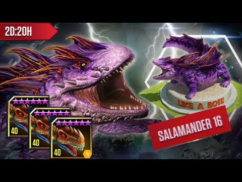 Salamander 16 VS Metriaphodons - Jurassic World The Game