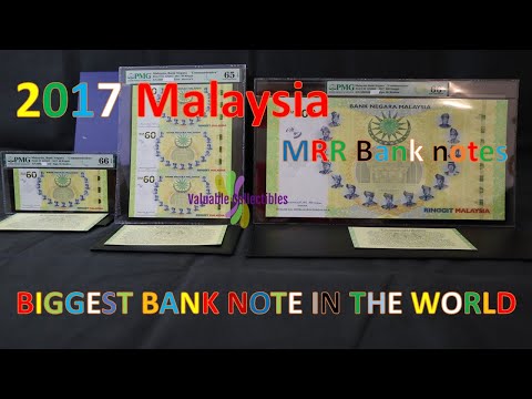 VC EP5  - 2017 Malaysia 60 year Merdeka banknotes (MRR notes - Biggest in the World) 马来西亚（笔记-世界上最大的）
