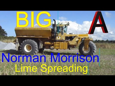 Lime Spreading With Norman Morrison and his Big A Spreader.