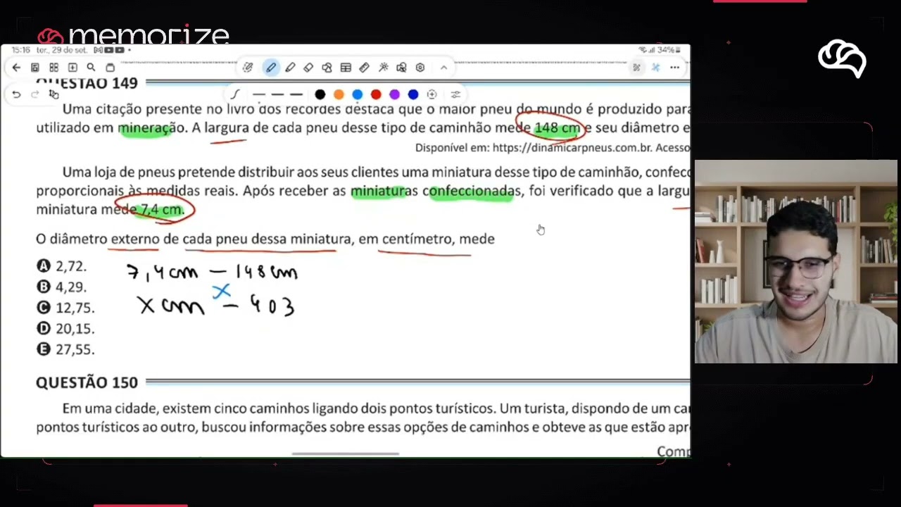 Resolução em Vídeo — Questão 149 ENEM 2025 Belém