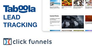ClickFunnels Tutorial: How To Add Taboola Lead Tracking in ClickFunnels