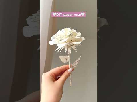 DIY paper rose🤍