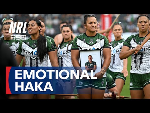 Emotional haka as Maori All Stars pay tribute to late teammate | NRL on Nine