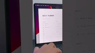  - My daily planner in Notion #notion #notiontemplates
