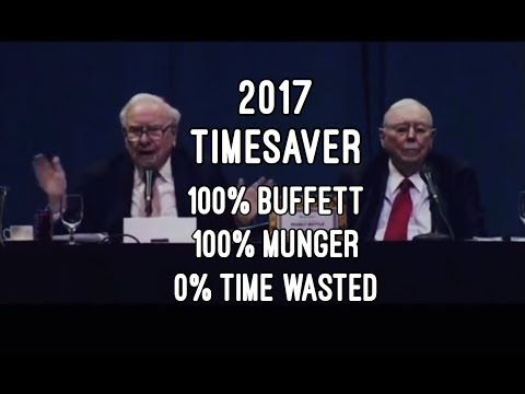 TIMESAVER EDIT - FULL Q&A Warren Buffett Charlie Munger 2017 Berkshire Hathaway Annual Meeting