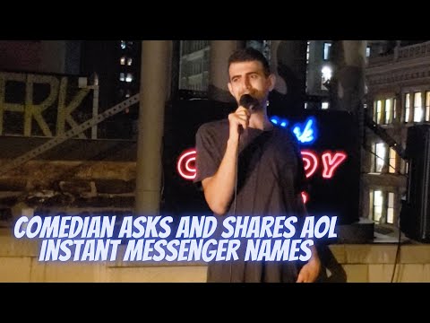 Comedian Sam Morril asks and shares AOL Instant Messenger names
