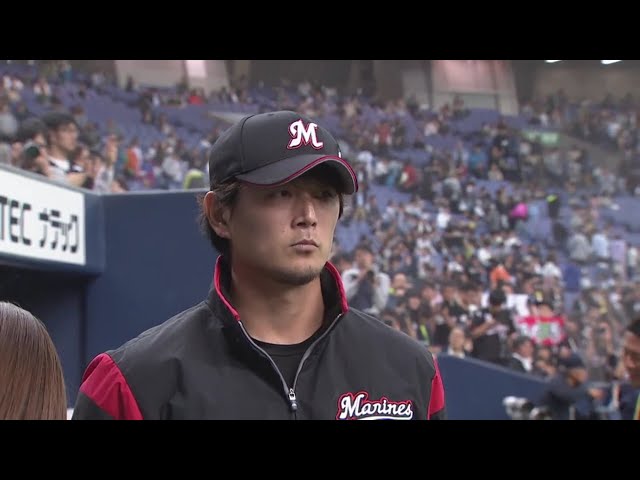 マリーンズ・涌井投手ヒーローインタビュー 2019/5/1 B-M