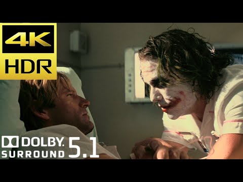The Joker Visits Harvey Dent at Hospital Scene | The Dark Knight (2008) Movie Clip 4K HDR