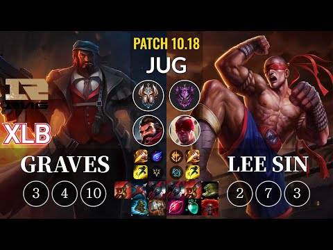 RNG XLB Graves vs Lee Sin Jungle - KR Patch 10.18
