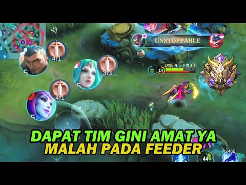 HARD GAME WHEN HANZO GOT USELESS TEAM - MLBB