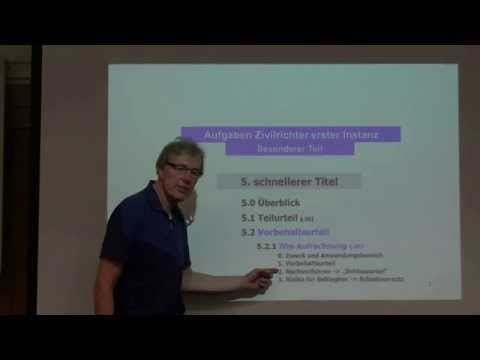 Vorbehaltsurteil bei Aufrechnung