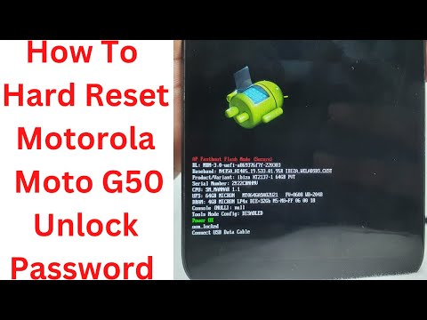 How To Hard Reset Moto G50  Unlock Password - moto g50 hard reset - xt2137-1 hard reset