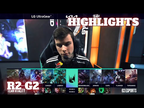 G2 vs VIT - Game 2 Highlights | Round 2 LEC 2022 Spring Playoffs | G2 Esports vs Vitality G2