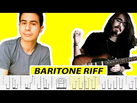 Mateus Asato - Baritone RIff (with TABS, Standard Tuning) - by Riff_Hero