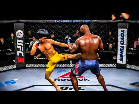 UFC 3 Bruce Lee vs Derrick Lewis | UFC 3 Legendary Fight | UFC 3 Crazy Fight | UFC 3 Epic Fight