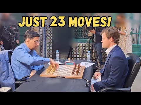 Just 23 Moves! Vishy Anand Vs Magnus Carlsen