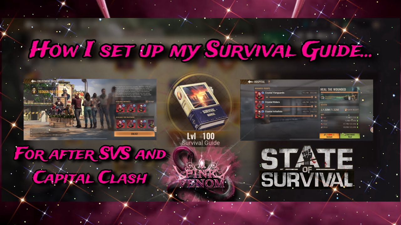 How I set up my Survival Guide after SVS / CC | State of Survival | Pink Venom