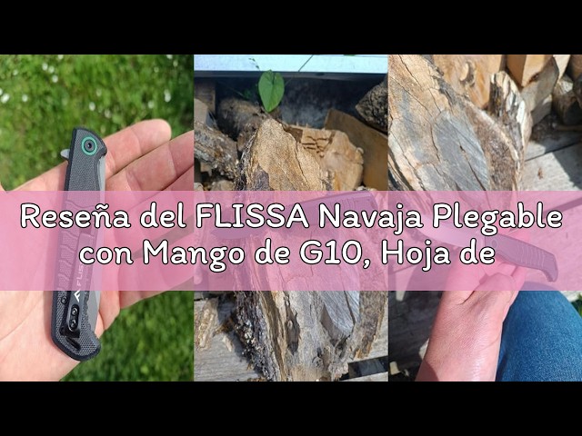 Vídeo relacionado con FLISSA Mini Navaja Plegable EDC 14C28N, Cuchillo Compacto de Bolsillo de 137 mm con Mango de G10 y Anilla para Llaves, para Senderismo, Viajes y Uso Diario
