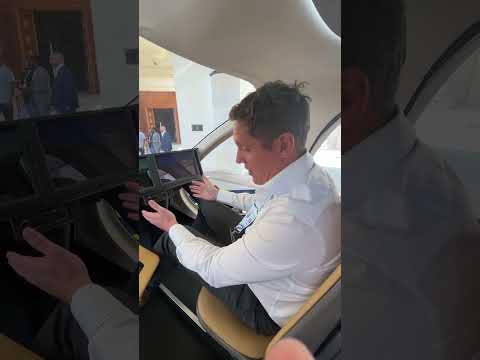 A tour of the cabin and cockpit of the Joby Aviation eVTOL aircraft