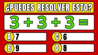 Desafío de Matemáticas ⏰ Resuelve Antes de que se Acabe el Tiempo | Suma, Multiplicación, División