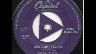 Girl Don&#39;t Tell Me Long Version Stereo The Beach Boys