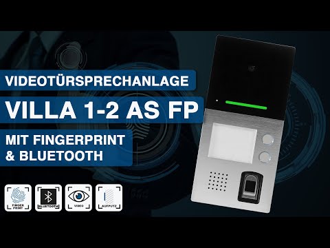 Produktvorstellung VILLA AP 1-2 AS FP - Aufputz-Türstation mit Fingerprint und Bluetooth
