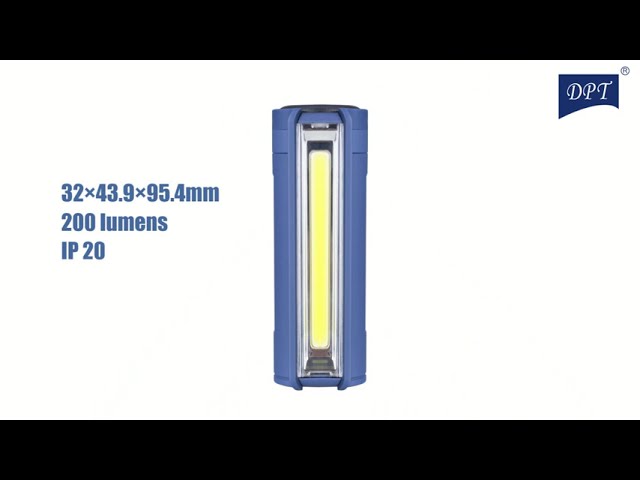 كشاف المخيمات اضاءة LED قابل للشحن 220 لومنز- إضاءة قوية، تثبيت مرن وسهل، بطارية قابلة للشحن تدوم طويلاً،ضمان سنتان
