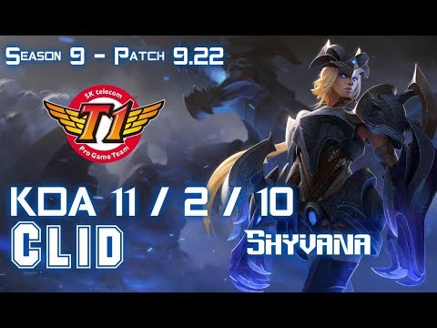 SKT T1 Clid SHYVANA vs KINDRED Jungle - Patch 9.22 KR Ranked