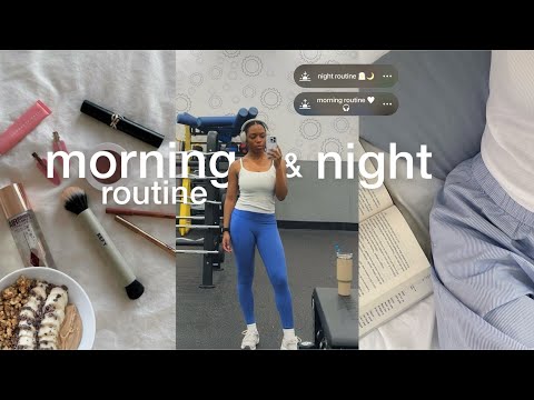 morning & night routine in nursing school ✨ healthy habits, study routine, & productivity