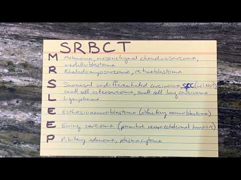 Small round blue cell tumor - differential diagnosis - MR SLEEP