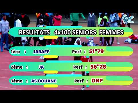 ATHLÉTISME SÉNÉGAL : RELAIS 4x100 SENIORS HOMMES ET FEMMES - 7ème Journée LADAK