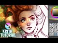 HOW TO PAINT IN KRITA Digital Art Tutorial 2020