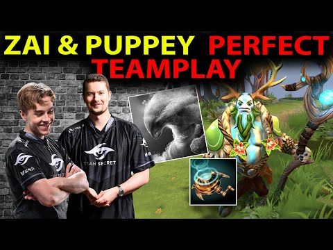 Zai & Puppey Lane TAG TEAM OWNAGE! 33-5 Almost 0 Deaths | Nature's Prophet Pro Dota 2 Gameplay