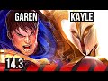GAREN vs KAYLE (TOP) | 5/1/0 | KR Master | 14.3