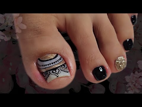 Hermoso diseño de uñas 💅/Uñas de pies Decoradas😍